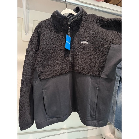 NWT Columbia Trek Hybrid Sherpa 1/2 Zip Women's Size 2XL Black - Picture 6 of 14